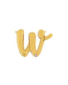 MIN SHP LETTER SCRIPT W GOLD MEGALOON JR.(VALVED)(14")(PKG)