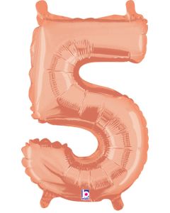 MIN SHP NUMBER 5 ROSE GOLD MEGALOON(VALVED)(14")(PKG)(D)sale