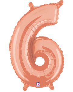 MIN SHP NUMBER 6 ROSE GOLD MEGALOON JR.(VALVED)(14")(PKG)