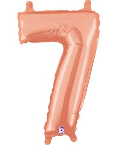 MIN SHP NUMBER 7 ROSE GOLD MEGALOON JR.(VALVED)(14")(PKG)