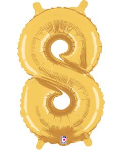 MIN SHP NUMBER 8 GOLD MEGALOON JR.(VALVED)(14")(PKG)