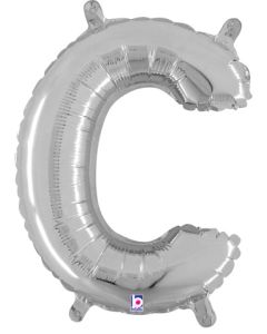 MIN SHP LETTER C SILVER MEGALOON JR.(VALVED)(14")(PKG)