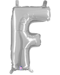 MIN SHP LETTER F SILVER MEGALOON JR.(VALVED)(14")(PKG)
