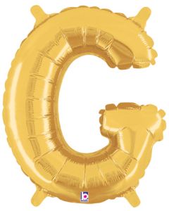 MIN SHP LETTER G GOLD MEGALOON JR.(VALVED)(14")(PKG)