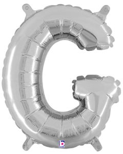 MIN SHP LETTER G SILVER MEGALOON JR. (VALVED)(14")