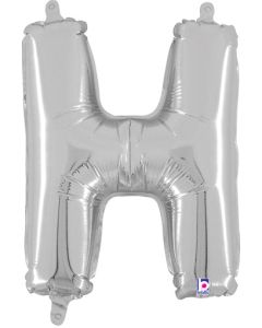 MIN SHP LETTER H SILVER MEGALOON JR.(VALVED)(14")(PKG)