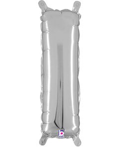 MIN SHP LETTER I SILVER MEGALOON JR.(VALVED)(14")(PKG)