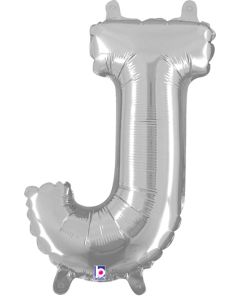 MIN SHP LETTER J SILVER MEGALOON JR. (VALVED) (14")