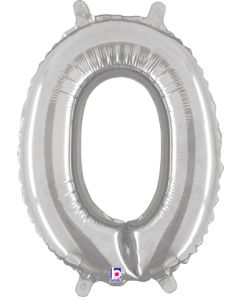MIN SHP LETTER O SILVER MEGALOON JR.(VALVED)(14")(PKG)