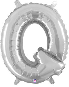 MIN SHP LETTER Q SILVER MEGALOON JR.(VALVED)(14")(PKG)