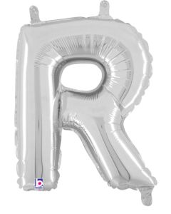 MIN SHP LETTER R SILVER MEGALOON JR.(VALVED)(14")(PKG)