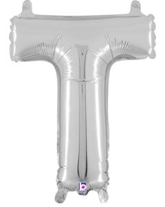 MIN SHP LETTER T SILVER MEGALOON JR.(VALVED)(14")(PKG)