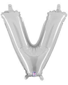 MIN SHP LETTER V SILVER MEGALOON JR.(VALVED)(14")(PKG)