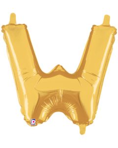 MIN SHP LETTER W GOLD MEGALOON JR.(VALVED)(14")(PKG)