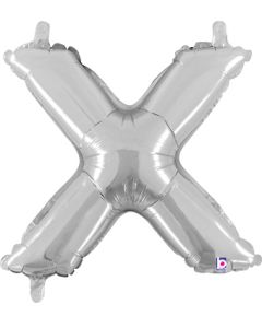 MIN SHP LETTER X SILVER MEGALOON JR.(VALVED)(14")(PKG)
