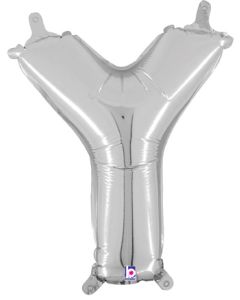 MIN SHP LETTER Y SILVER MEGALOON JR.(VALVED)(14")(PKG)