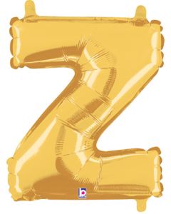 MIN SHP LETTER Z GOLD MEGALOON JR. (VALVED) (14")