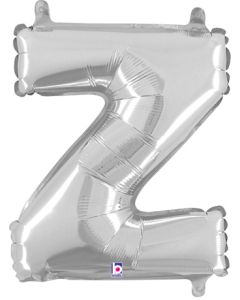 MIN SHP LETTER Z SILVER MEGALOON JR.(VALVED)(14")(PKG)