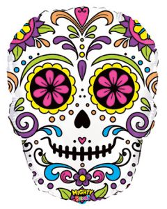 LRG SHP MIGHTY BRIGHT SUGAR SKULL 22" (D) sale