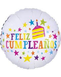 18C HB FELIZ CUMPLEANOS STARS AND CAKE SLICE (D) sale