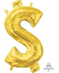 MIN SHP DOLLAR SIGN GOLD CONSUMER INFLATED (PKG)(D) sale