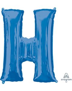 LRG SHP LETTER H BLUE ANAGRAM 32" (PKG)(D)