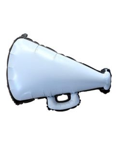 LRG SHP CHEER MEGAPHONE WHITE 27" (PKG)