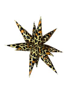 LRG SHP STARBURST LEOPARD PRINT 40" (MULTI-BALLOON)(PKG)