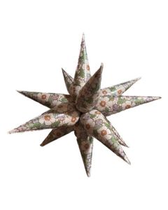 LRG SHP STARBURST FLORAL PRINT 40"(MULTI)(POLY)(BAG 1)