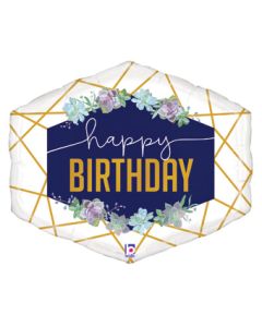 LRG SHP HB GEO NAVY 30" (PKG)