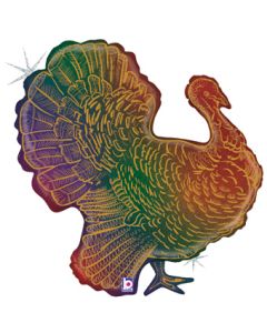 LRG SHP GLITTER TURKEY 25" (HOLO)(PKG)(D) sale