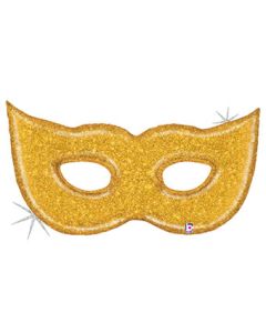 LRG SHP GLITTERING GOLD MASK 51" (HOLO)(PKG)