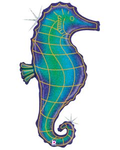 LRG SHP GLITTER SEAHORSE 36" (HOLO)(PKG)(D) sale