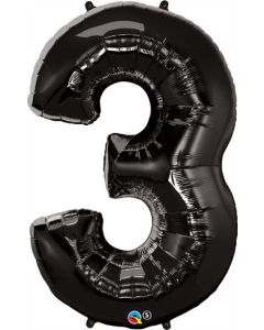 LRG SHP NUMBER 3 BLACK QUALATEX 44" (PKG)(D) sale