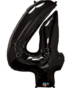 LRG SHP NUMBER 4 BLACK QUALATEX 41" (PKG)(D) sale