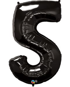 LRG SHP NUMBER 5 BLACK QUALATEX 44" (PKG)(D) sale