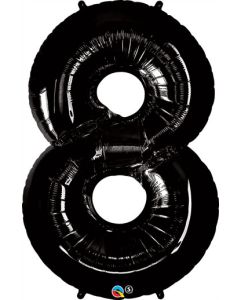 LRG SHP NUMBER 8 BLACK QUALATEX 42" (PKG)(D) sale
