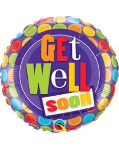9C GET WELL SOON DOT PATTERNS AIR FILL ONLY (D) sale