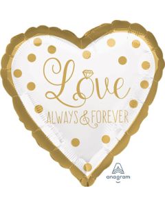 18H LOVE ALWAYS & FOREVER SPARKLING GOLD WEDDING (PKG)