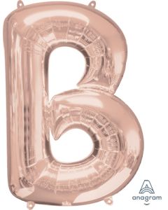 LRG SHP LETTER B ROSE GOLD ANAGRAM 34" (PKG)(D) sale