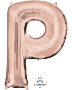 LRG SHP LETTER P ROSE GOLD ANAGRAM 32" (PKG)(D) sale