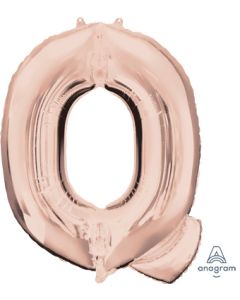 LRG SHP LETTER Q ROSE GOLD ANAGRAM 32" (PKG)(D) sale