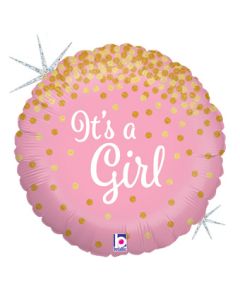 18C GLITTERING IT'S A GIRL (HOLO)(PKG)