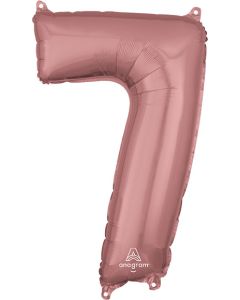 LRG SHP NUMBER MID-SIZE 7 ROSE GOLD ANAGRAM 26" (PKG)