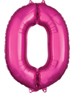 LRG SHP NUMBER MID-SIZE 0 PINK ANAGRAM 26" (PKG)(D)