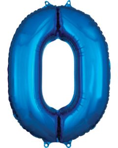 LRG SHP NUMBER MID-SIZE 0 BLUE ANAGRAM 26" (PKG)(D)