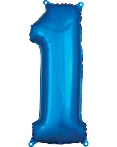 LRG SHP NUMBER MID-SIZE 1 BLUE ANAGRAM 26" (PKG)(D)