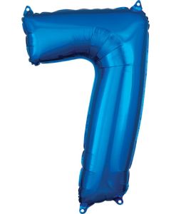 LRG SHP NUMBER MID-SIZE 7 BLUE ANAGRAM 26" (PKG)(D)
