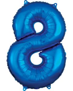 LRG SHP NUMBER MID-SIZE 8 BLUE ANAGRAM 26" (PKG)(D)