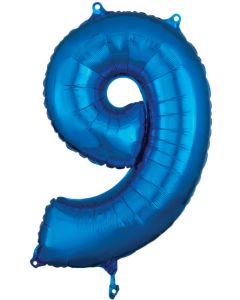 LRG SHP NUMBER MID-SIZE 9 BLUE ANAGRAM 26" (PKG)(D)